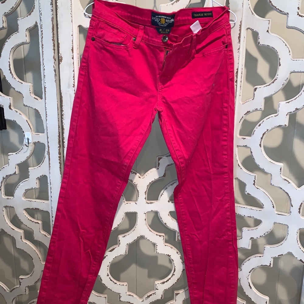 Lucky Brand dark Pink jeans size 8/29
